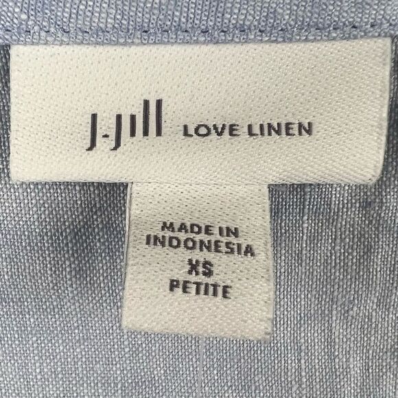J.Jill Linen A Line Dress Cornflower Multi NWT - Picture 6 of 12